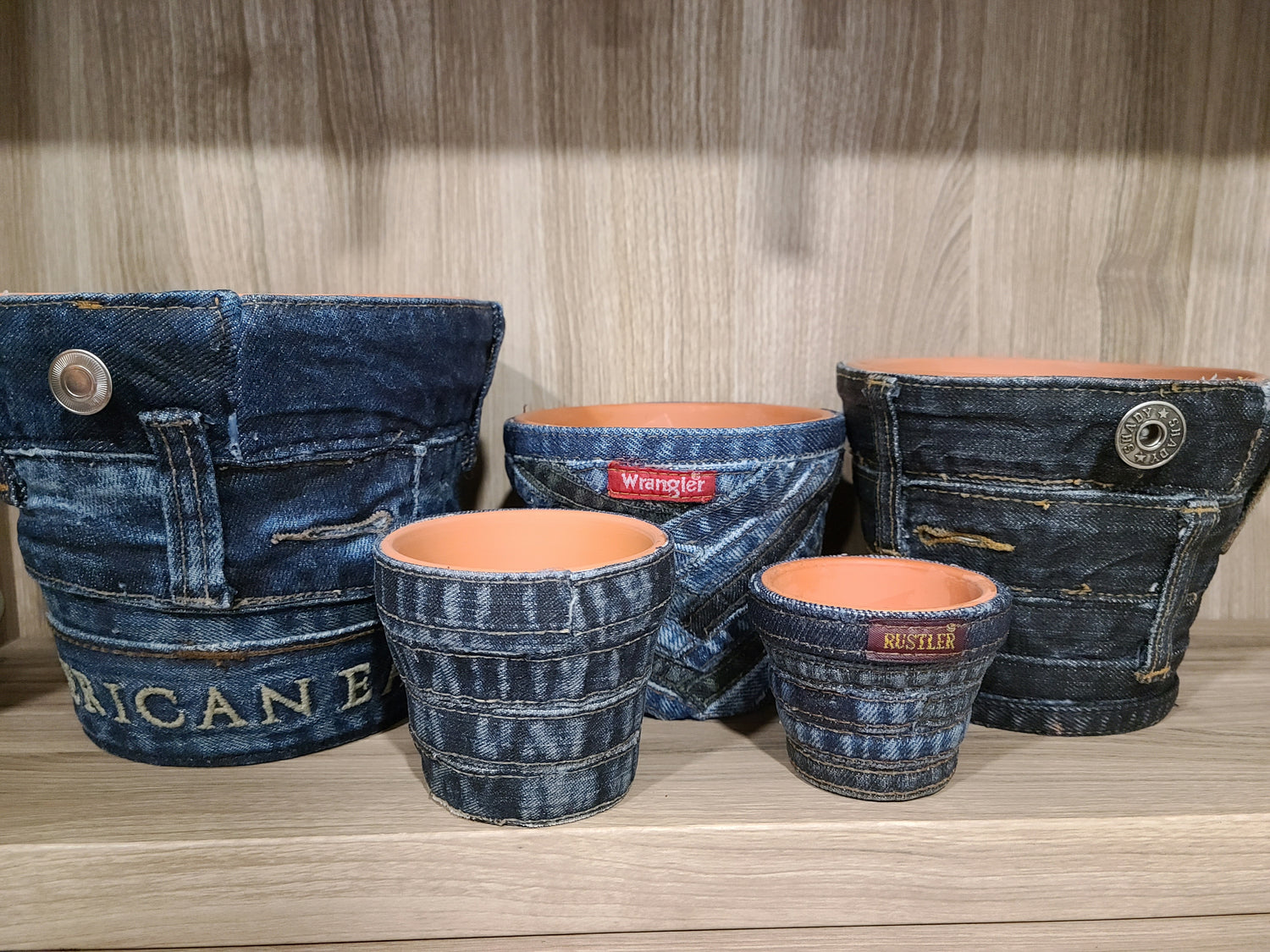 Denim Planters