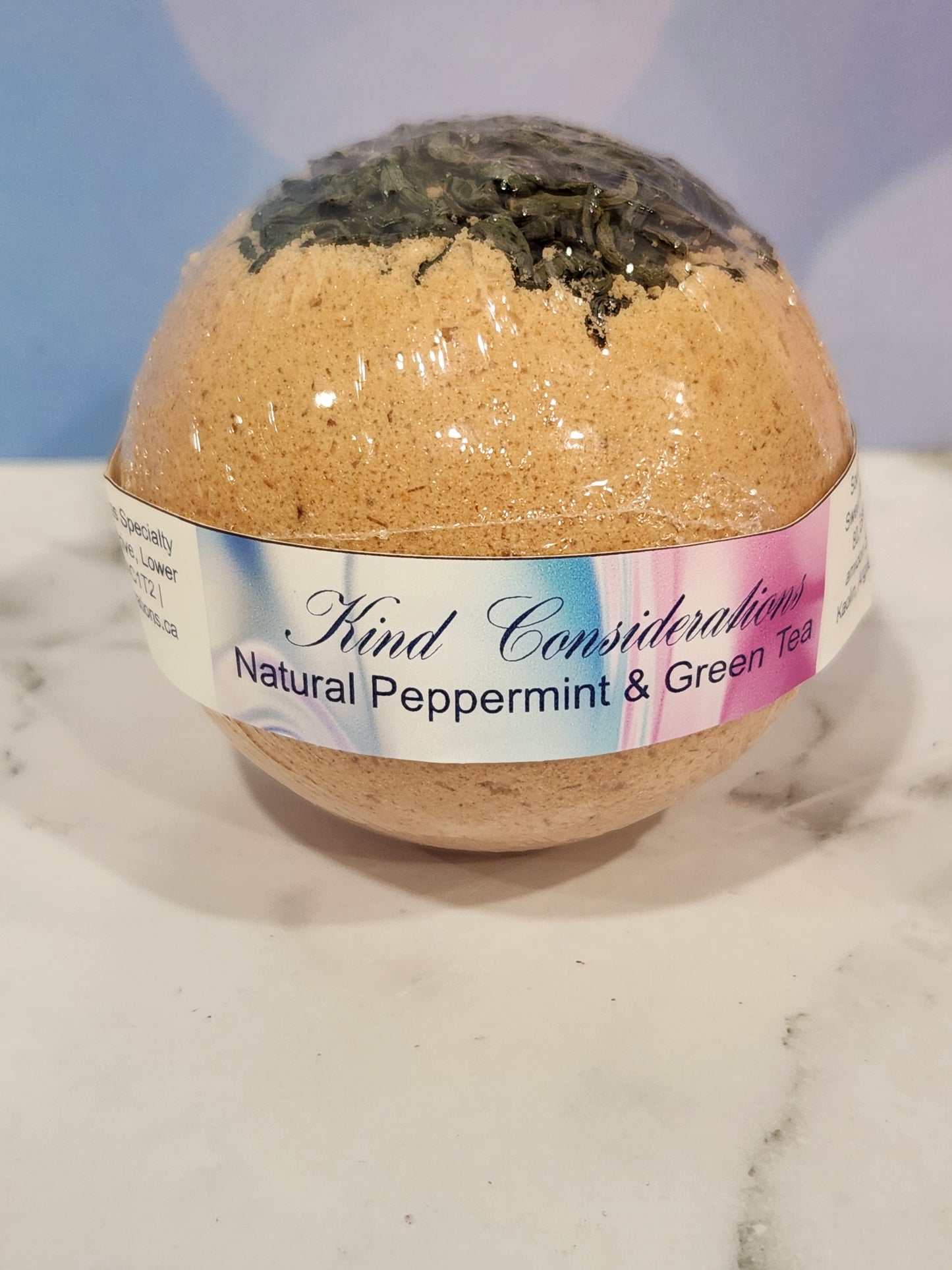 Natural Peppermint Bath Bomb